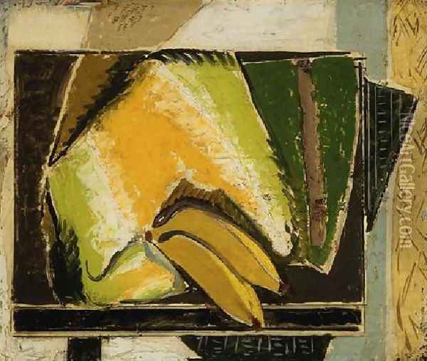 Still Life With Bananas Oil Painting - Alfred Henry Maurer