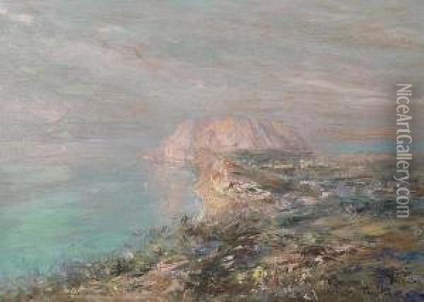 Promontorio Sul Mare Oil Painting - Fulvio Tessitore