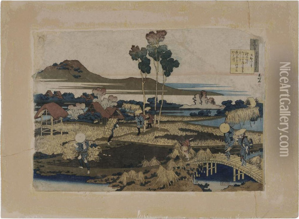 Hyakunin Isshu Uba Ga Etoki Oil Painting - Katsushika Hokusai