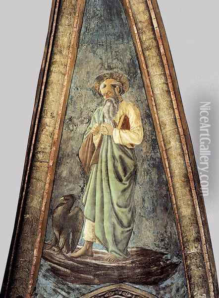 St John the Evangelist 2 Oil Painting - Andrea Del Castagno