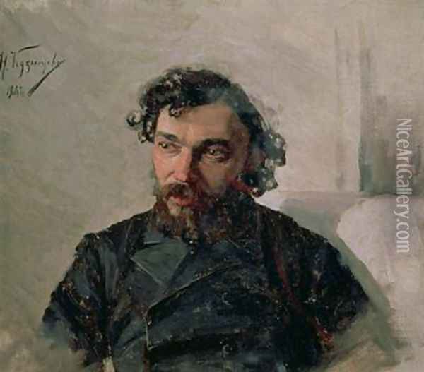 Portrait of Ivan Pochitonov 1850-1923 Oil Painting - Nikolai Dmitrievich Kuznetsov