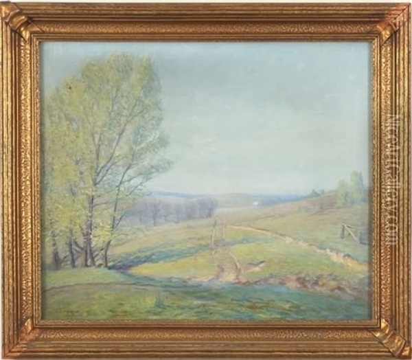 Spring At Thornhill Farms Oil Painting - William Langson Lathrop