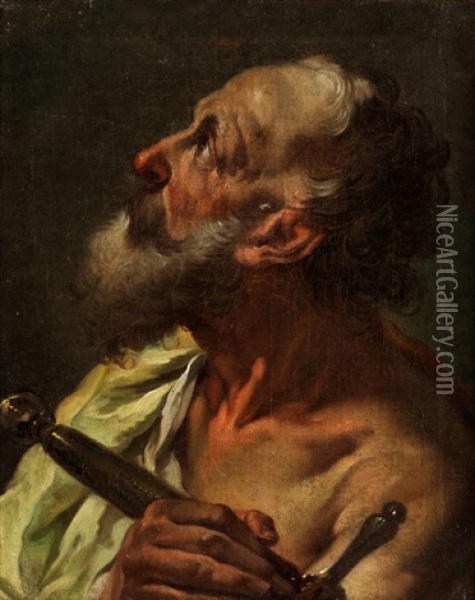 Bildnis Des Heiligen Paulus Oil Painting - Francesco Salvator Fontebasso