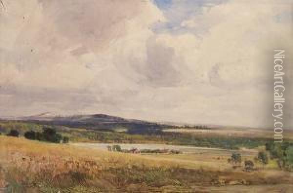Near Brancaster Oil Painting - Richard Pratchett Noble