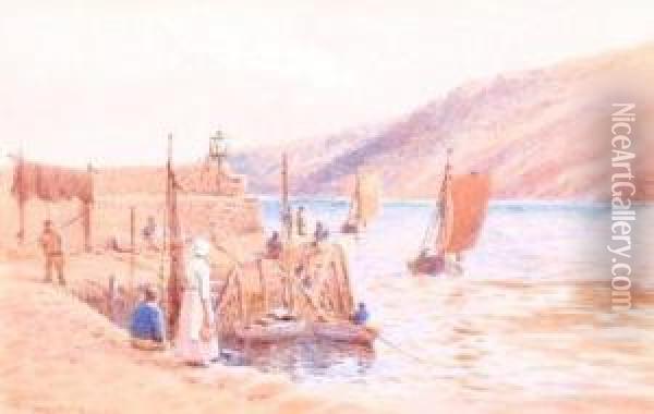 Clovelly Oil Painting - William Edwards Croxford