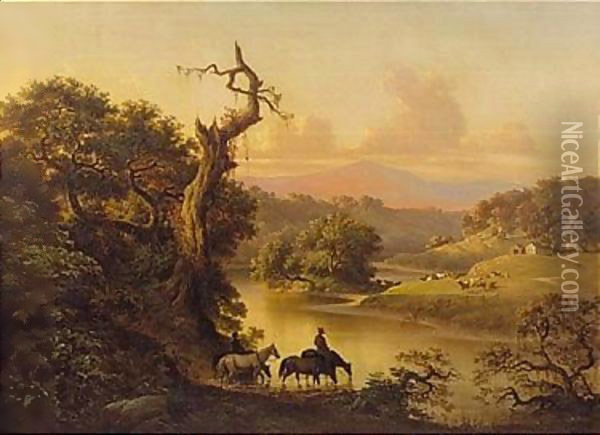 Napa Valley Oil Painting - Thomas Hill
