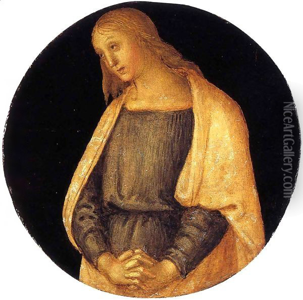 Mourning Saint John the Evangelist Oil Painting - Pietro Vannucci Perugino