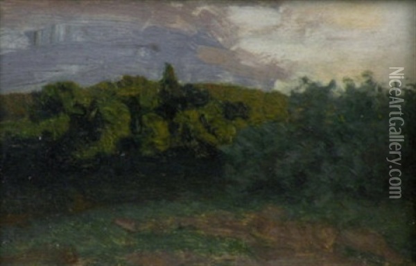 Cloudy Morning 1887 (study) Oil Painting - Isaak Levitan