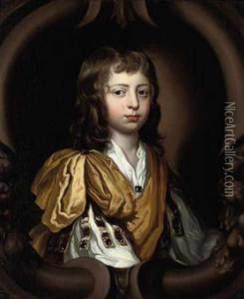 Portrait Of Richard Gulston (1669-1731), Bust-length, In Classicaldress Oil Painting - Mary Beale