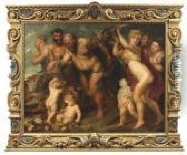 The Bacchanal. Oil/canvas Oil Painting - Peter Paul Rubens