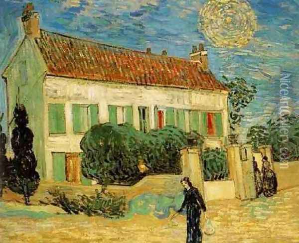 The White House At Night Oil Painting - Vincent Van Gogh