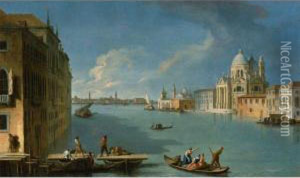 The Construction Oil Painting - Johann Richter