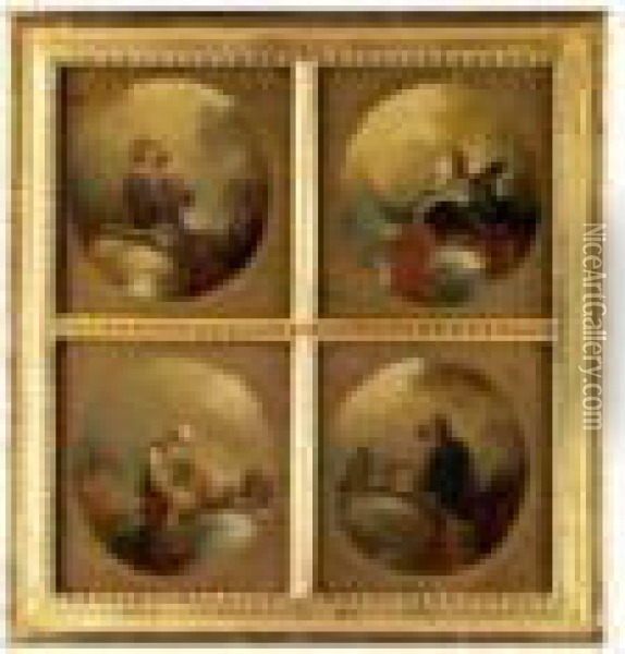 Die Vier Evangelisten Oil Painting - Januarius Zick