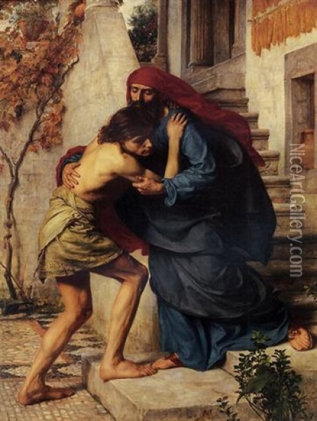 The Prodigal's Return Oil Painting - Edward John Poynter