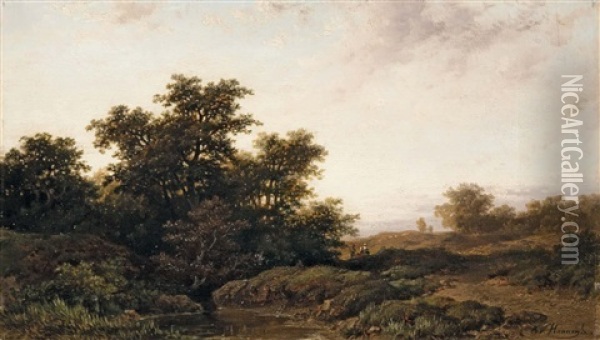 Alkonyi Taj Oil Painting - Remigius Adrianus van Haanen