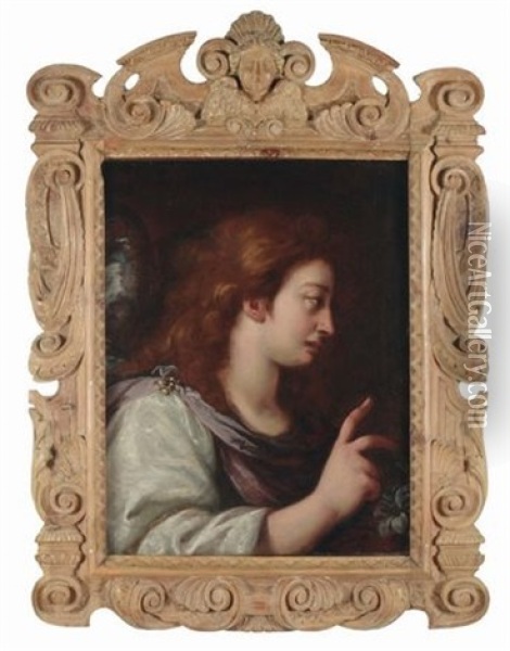 Angelo Annunciante Oil Painting - Giuseppe Nuvolone