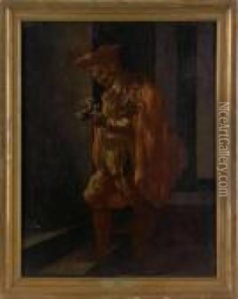 Portrait Of A Gentleman Oil Painting - Pier Leone Ghezzi