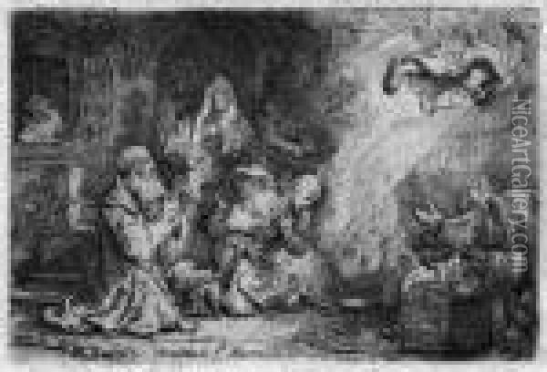 Ganz Ausgezeichneter, Gleichmasiger Druck Mit Randchen Oil Painting - Rembrandt Van Rijn