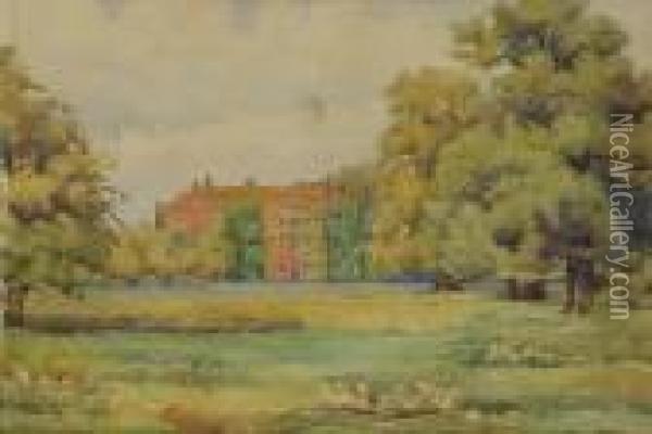 Villa Nel Sussex Oil Painting - Onorato Carlandi