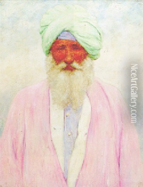 Portrait Of A Sikh Oil Painting - Mortimer Luddington Menpes