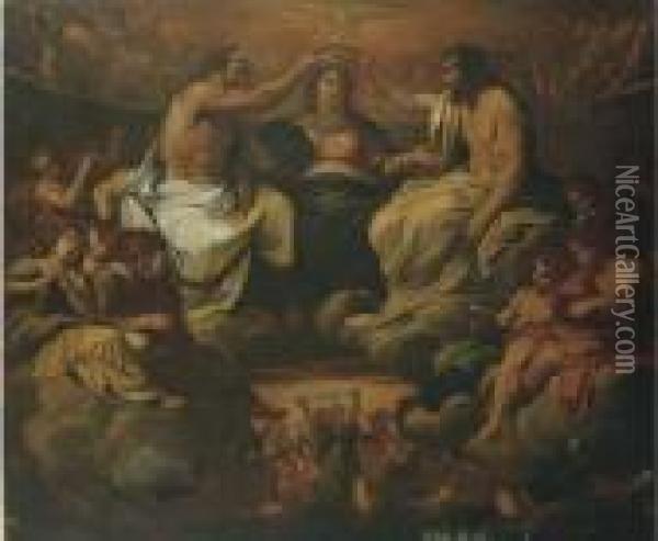 Incoronazione Della Vergine Oil Painting - Annibale Carracci