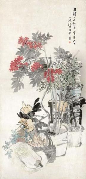 Flowers Oil Painting - Ren Yi