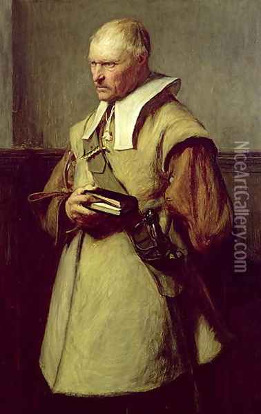 Puritan, Roundhead Oil Painting - John Pettie