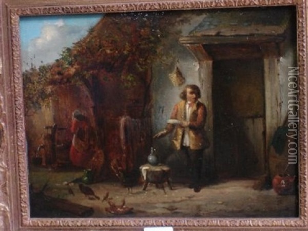 Cour De Ferme Oil Painting - Pieter-Jan de Vlaminck