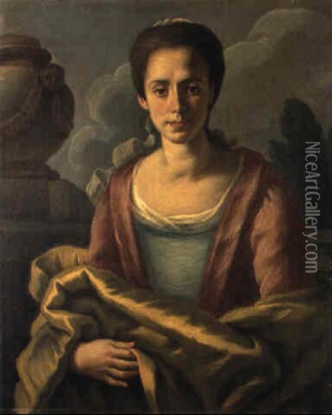 Ritratto Gentildonna Oil Painting - Francesco de Mura
