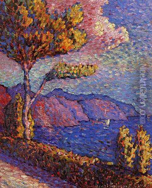 The Canal near St. Tropez Oil Painting - Henri Edmond Cross