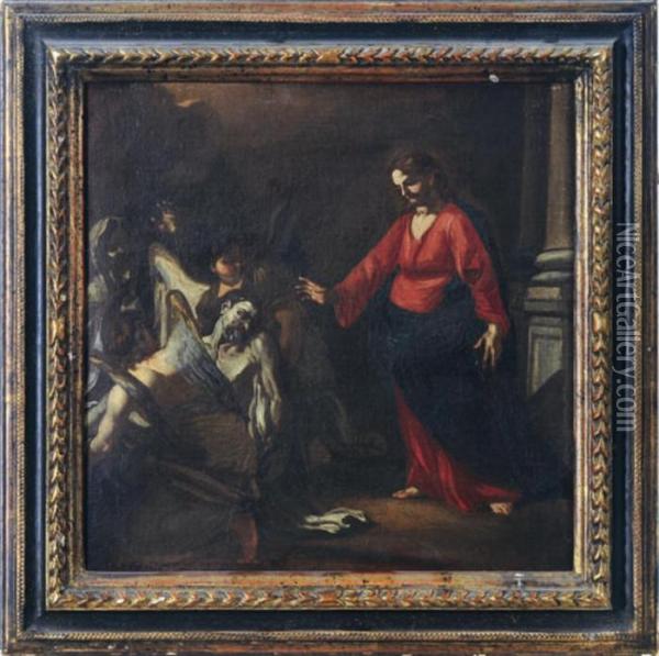 Raising Of Lazarus Oil Painting - Francesco Solimena