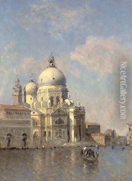 Santa Maria della Salute, Venice Oil Painting - Jean Guillaume Rosier