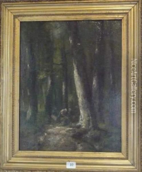 Foret Oil Painting - Camille Magnus