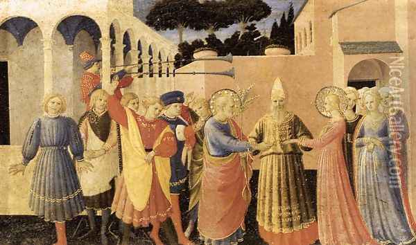 Marriage of the Virgin 2 Oil Painting - Giotto Di Bondone