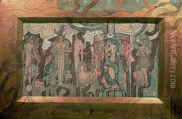 Song of the Times, 1893 Oil Painting - Jan Toorop