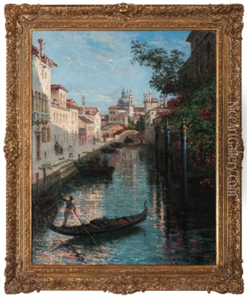 Venice Oil Painting - Edmond Louis Dupain