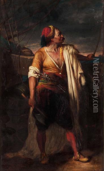 Orientalisk Pirat Oil Painting - Etienne Billet