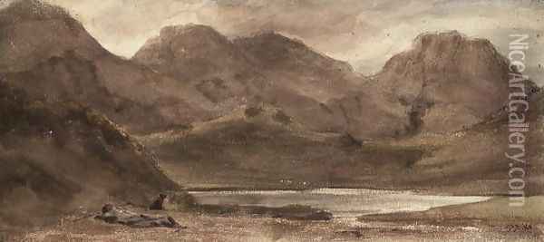 Sty Head Tarn, 12th October 1800 Oil Painting - John Constable