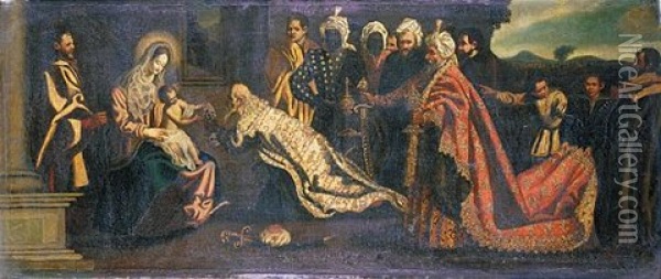 The Adoration Of The Magi Oil Painting - Pedro Orrente