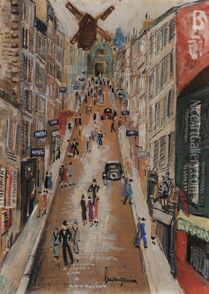 Montmartre Oil Painting - Lucien Genin