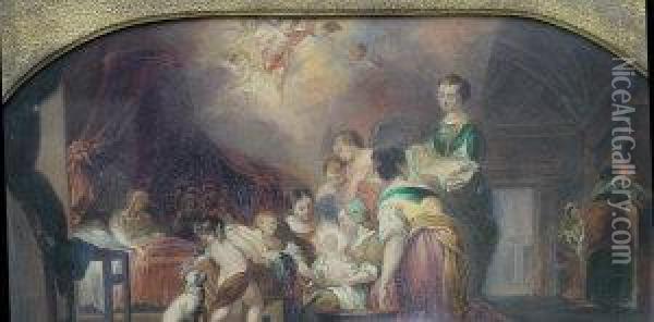 Allegory Of The Holy Family Oil Painting - Sir David Wilkie