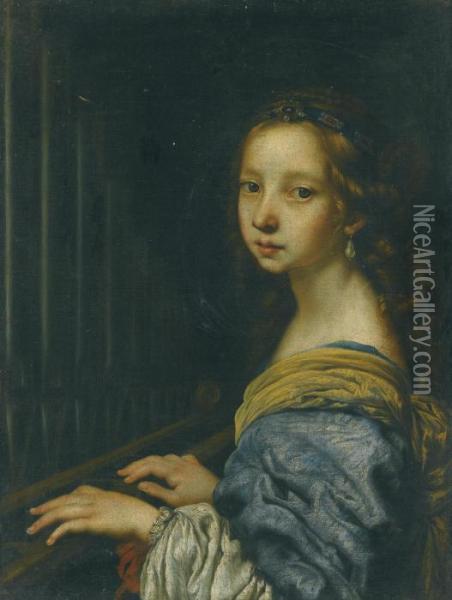 Saint Cecilia Oil Painting - Justus Sustermans