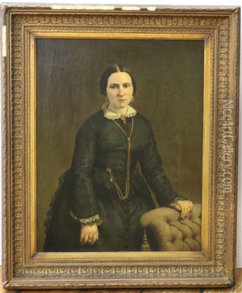 Portret Van Mevrouw Catharina Margaretha Kegler, Gehuwd Met Aart Jonker Oil Painting - Johan Heinrich Neuman