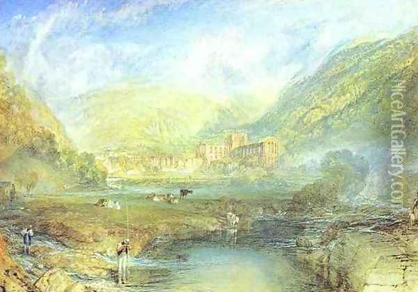 Rivaulx Abbey, Yorkshire Oil Painting - Joseph Mallord William Turner