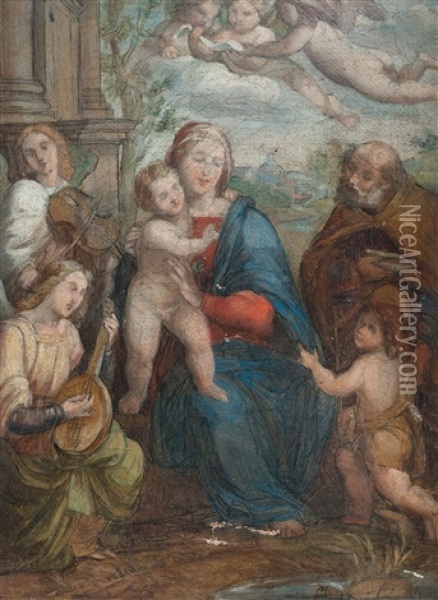 La Virgen Con El Nino Oil Painting - Vincenzo Camuccini