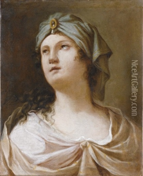 Sibilla Oil Painting - Girolamo (il Boccia) Negri