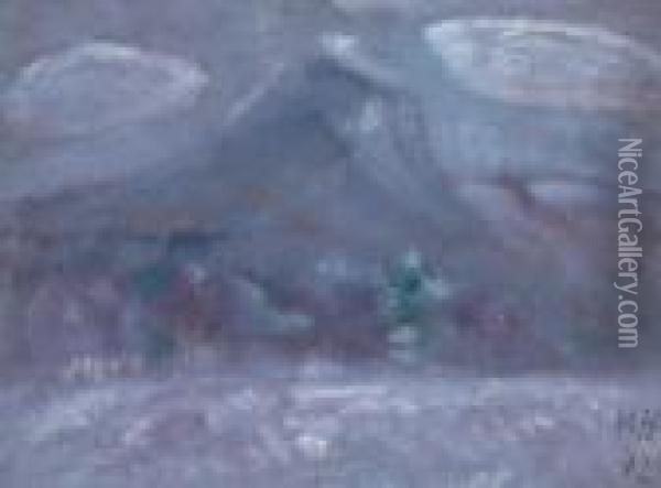 Mount Katahdin, Snow Storm Oil Painting - Marsden Hartley