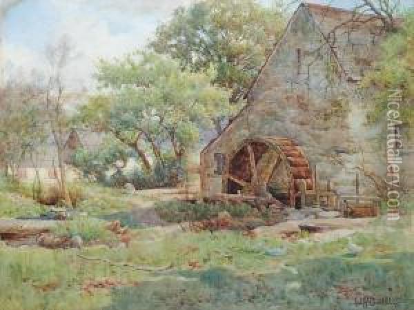 End Of The Mill, Betwsy-y-coed Oil Painting - Ralph William Bardill
