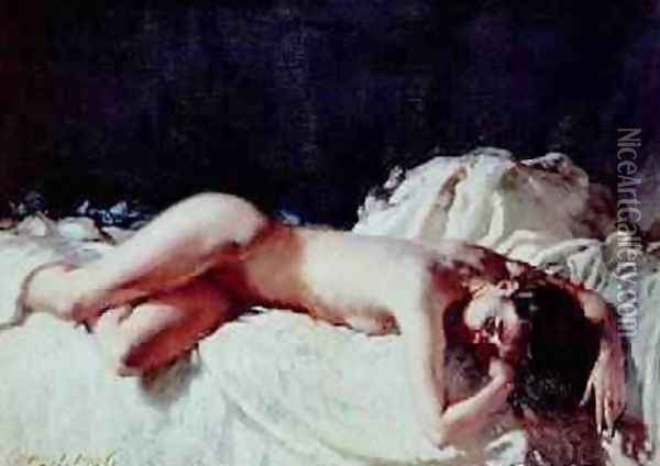 Nude Study, 1906 Oil Painting - Sir William Newenham Montague Orpen