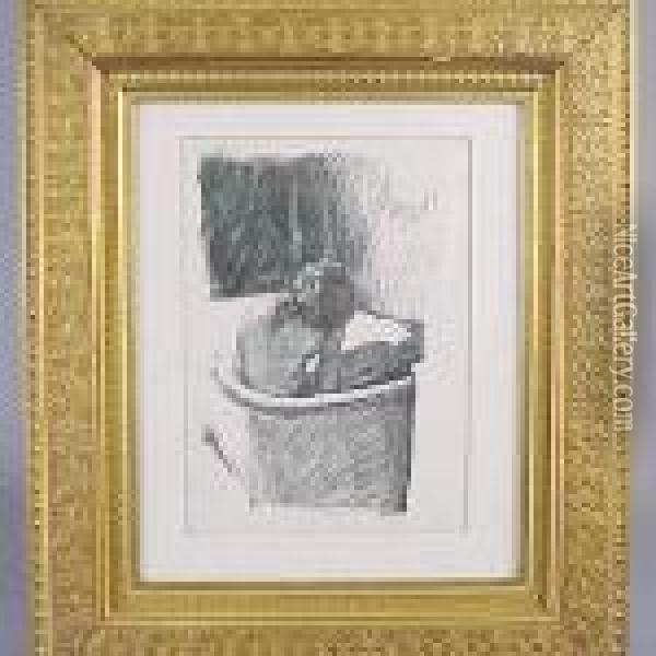 Le Bain (deuxieme Planche) (bouvet 92 A) Oil Painting - Pierre Bonnard